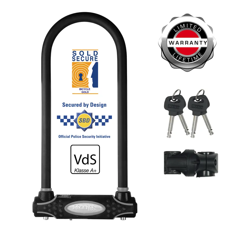Master Lock Sold Secure Gold D-Lock 11 X 28cm 8195EURDPROLW Black